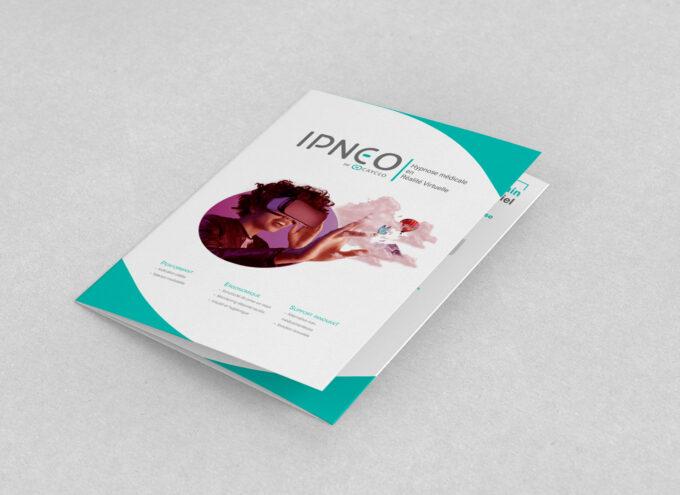 Plaquette commerciale Cayceo présentant une solution d’hypnose médicale en réalité virtuelle.